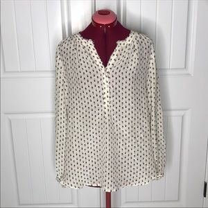 Lucky Brand Silk Shirt Sz L